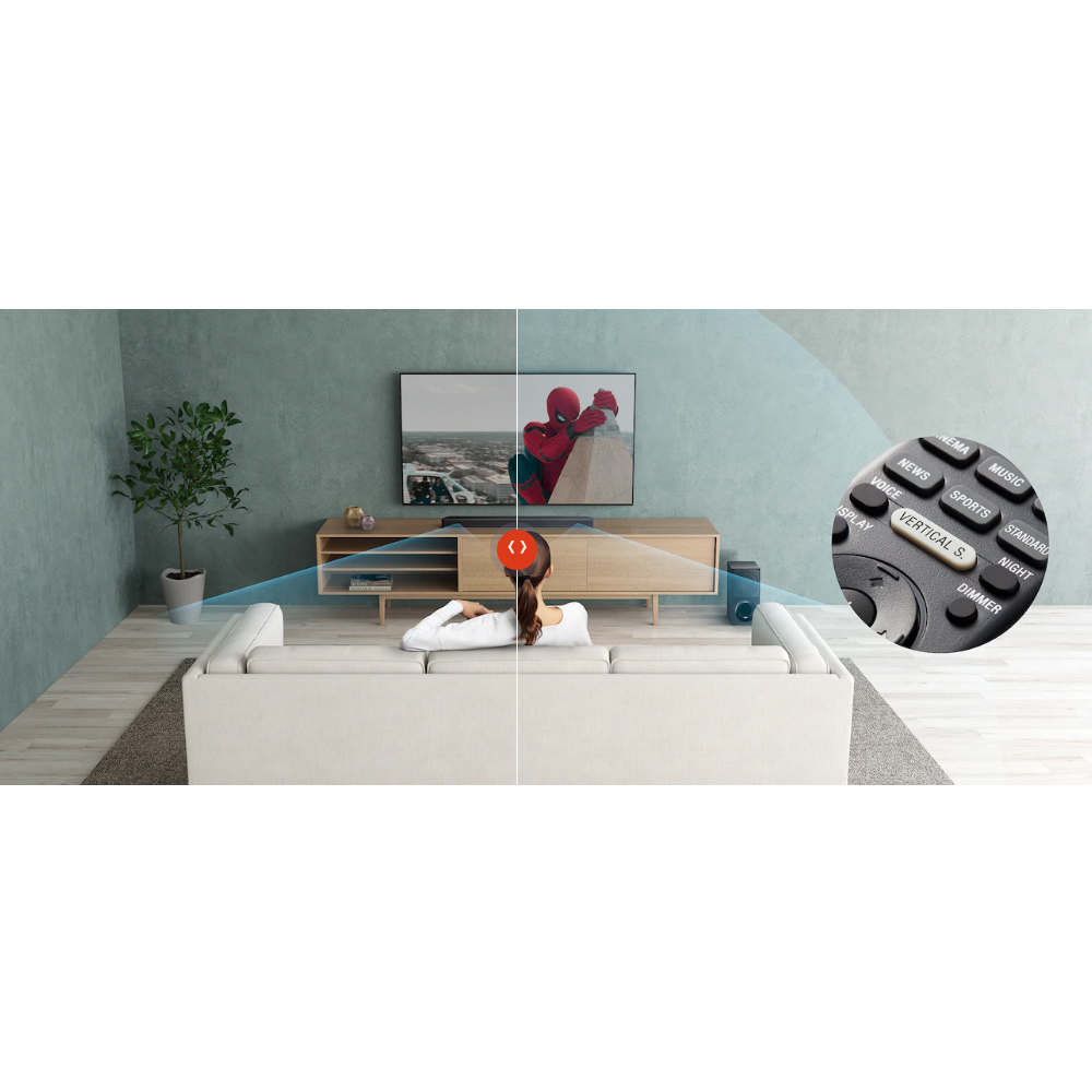 Sony Soundbar 2.1ch Dolby Atmos® / DTS:X™ dengan teknologi Bluetooth® - HT-X9000F